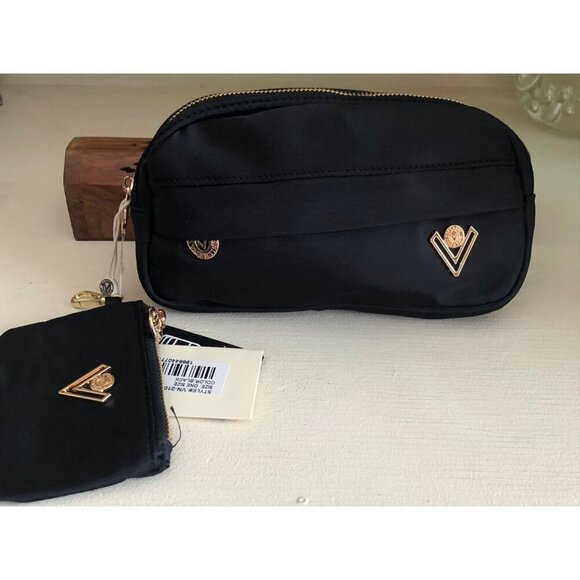 New VALENTINO Orlandi Belt Bag Fanny Pack with Wallet & 2 Zipper Pockets Black - Picture 1 of 14